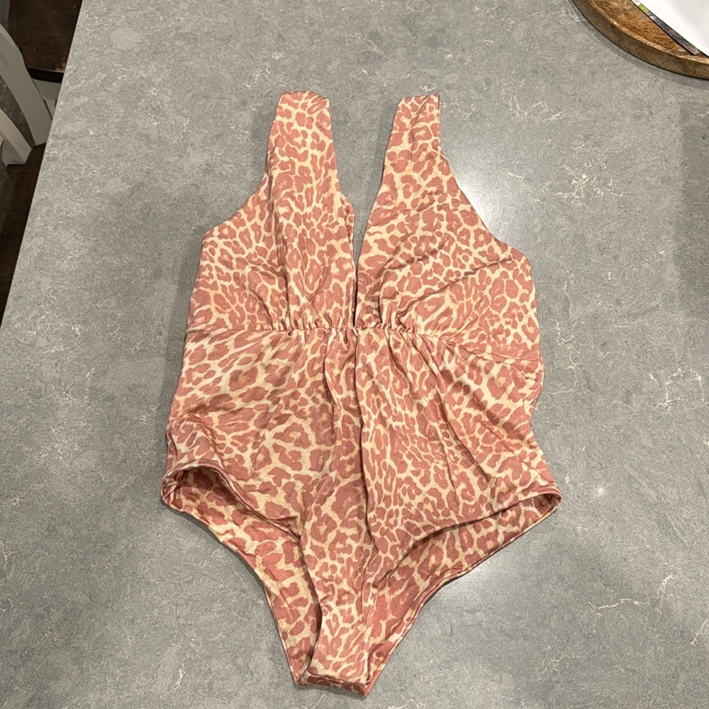 Tori Praver Swimwear Pink Leopard One-Piece Swimsuit